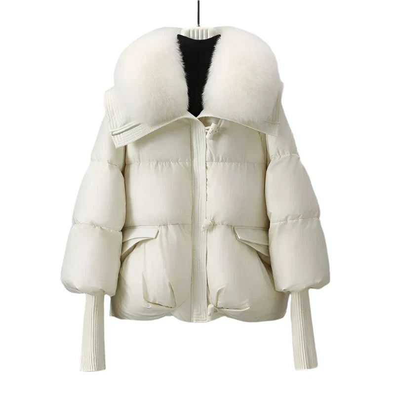 Felicia - Luxe pufferjack met kraag van imitatiebont