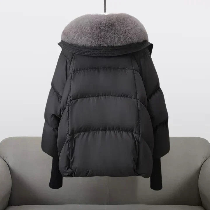 Felicia - Luxe pufferjack met kraag van imitatiebont