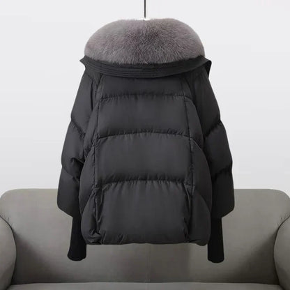 Felicia - Luxe pufferjack met kraag van imitatiebont