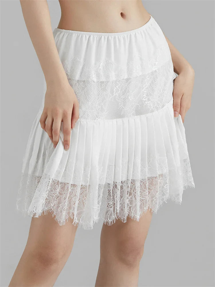 Bayline™ | Midi-Rok Met Kant en Tule Voor Dames