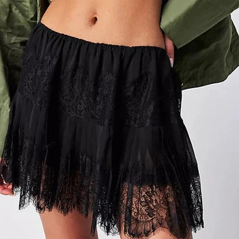 Bayline™ | Midi-Rok Met Kant en Tule Voor Dames