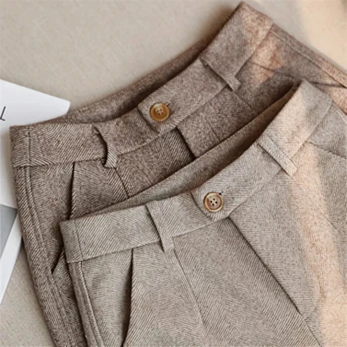 Bayline™ |  Elegante Getailleerde Broek Van Wol