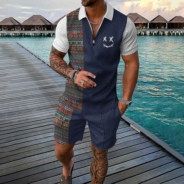 Bayline™ | Tijdreiziger Poloshirt & Korte Broek