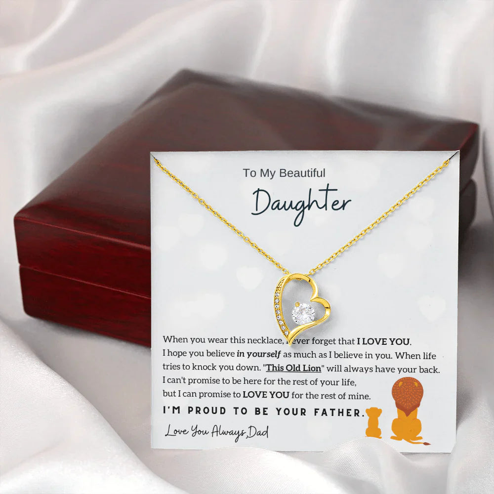 Bayline™ | Ketting: Aan Mijn Mooie Dochter, Ik Ben Trots Om Je Vader Te Zijn