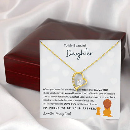 Bayline™ | Ketting: Aan Mijn Mooie Dochter, Ik Ben Trots Om Je Vader Te Zijn