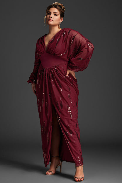 Bayline™ |  Curveins Plus Size Paillettenjurk