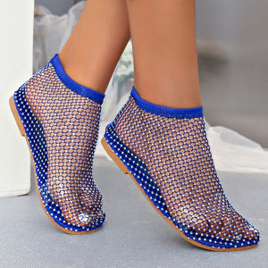 Bayline™ | Celebrity's Strass Decor Platte Sandalen