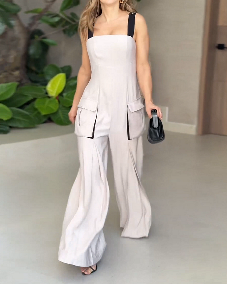 Bayline™ | Mouwloze Jumpsuit Met Zakken