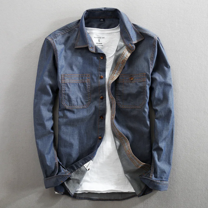 Bayline™ |  Katoenen Shirt Met Lange Mouwen