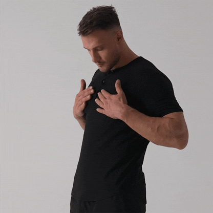 Bayline™ | Bamboe Henley T-Shirt