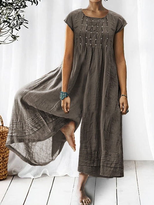 Bayline™ |  Casual Jumpsuit Donkergrijs