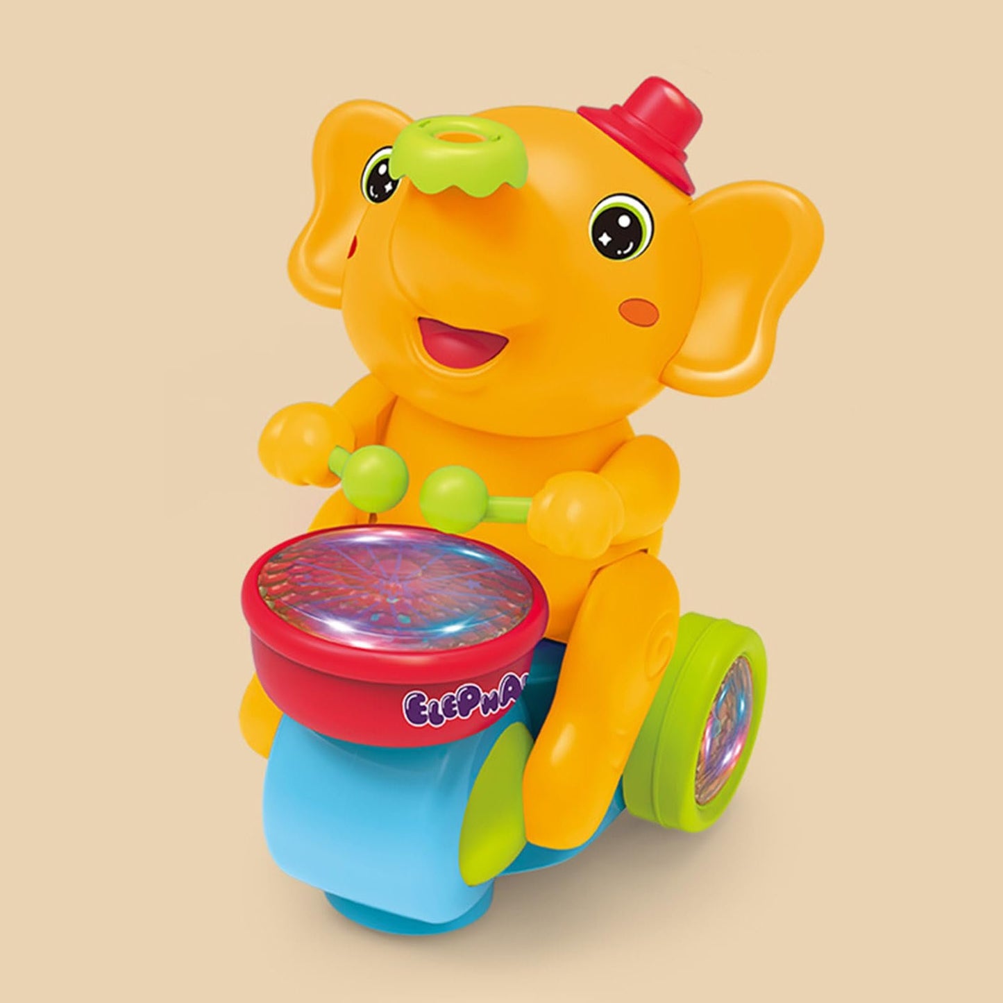 Bayline™ |  Muzikale Wandelende Olifant Trommelaar