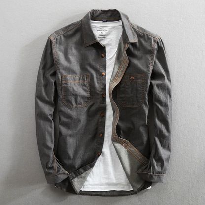 Bayline™ |  Katoenen Shirt Met Lange Mouwen