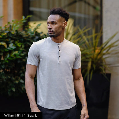 Bayline™ | Bamboe Henley T-Shirt