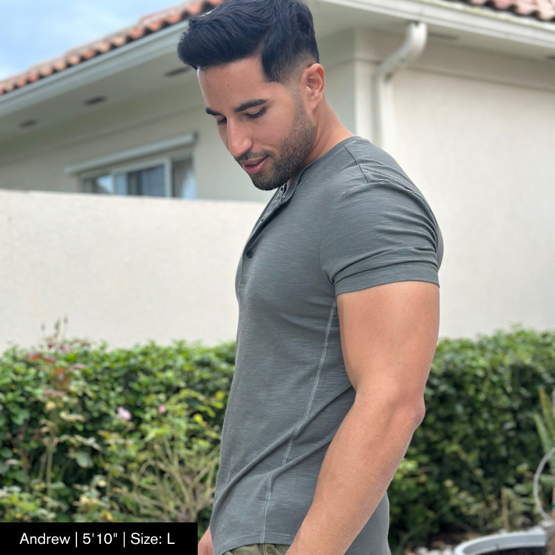 Bayline™ | Bamboe Henley T-Shirt