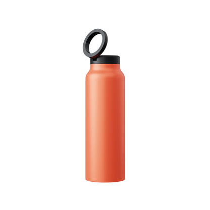 FluidFlex™ waterfles | Roestvrijstalen waterfles en magnetische telefoonhouder in 1!
