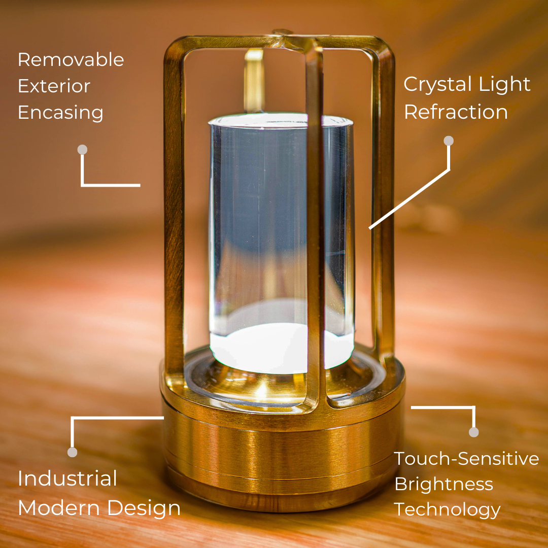 Luminous Luxe™ kristallen lamp | Stijlvolle luxe lamp, overal te gebruiken!