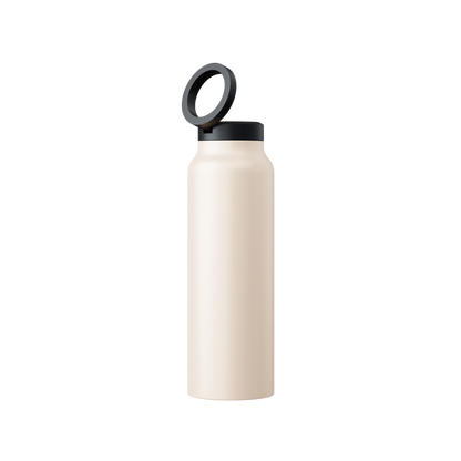 FluidFlex™ waterfles | Roestvrijstalen waterfles en magnetische telefoonhouder in 1!