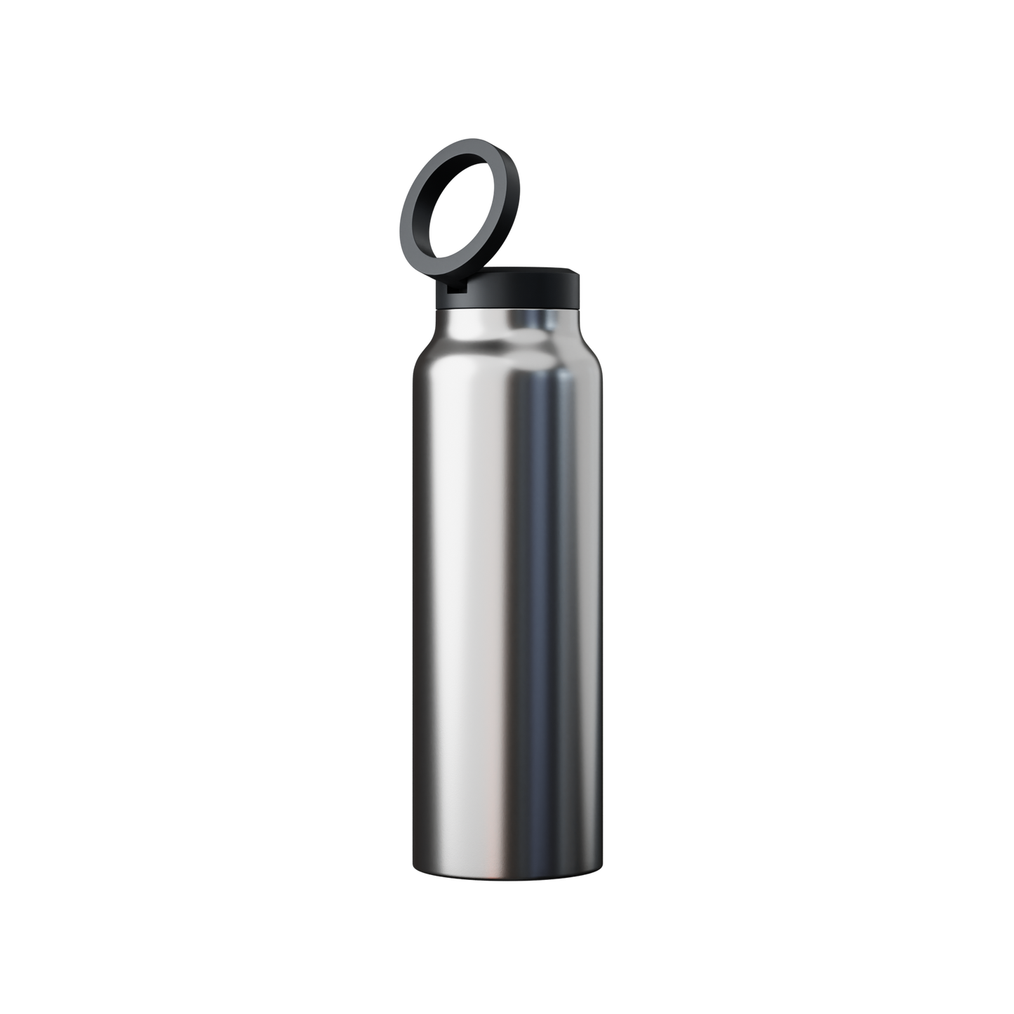 FluidFlex™ waterfles | Roestvrijstalen waterfles en magnetische telefoonhouder in 1!