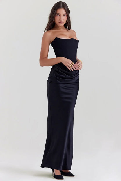 Bayline™ | Jennie Maxi Jurk Zwart