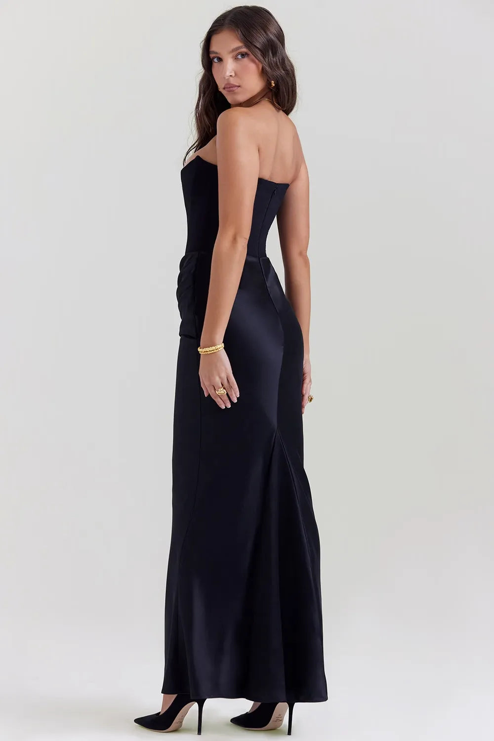 Bayline™ | Jennie Maxi Jurk Zwart