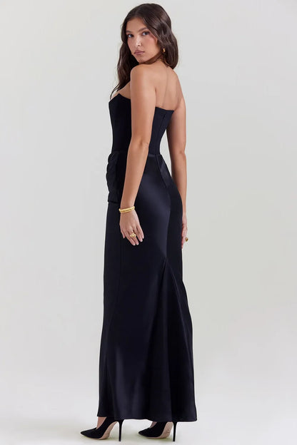 Bayline™ | Jennie Maxi Jurk Zwart
