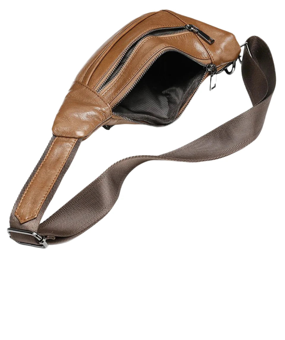 Bayline™ | Slingertas Heren Echt Leer