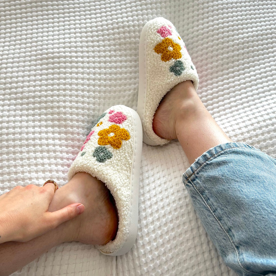 Bayline™ | Slippers Met Bloemenwolkjes