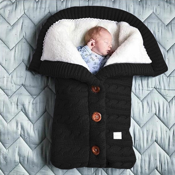 Warme gebreide slaapzak | Baby's 0-12 maanden