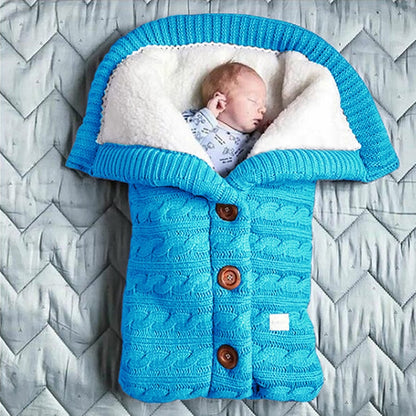 Warme gebreide slaapzak | Baby's 0-12 maanden