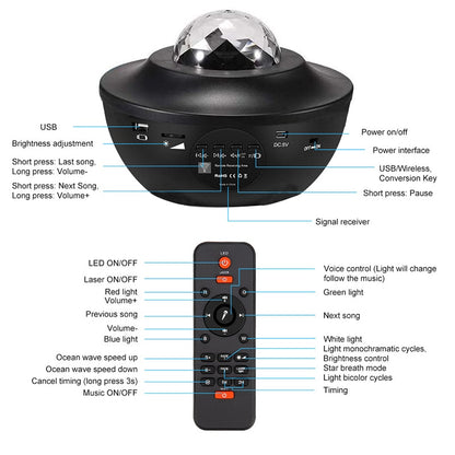 Sterren projector lamp