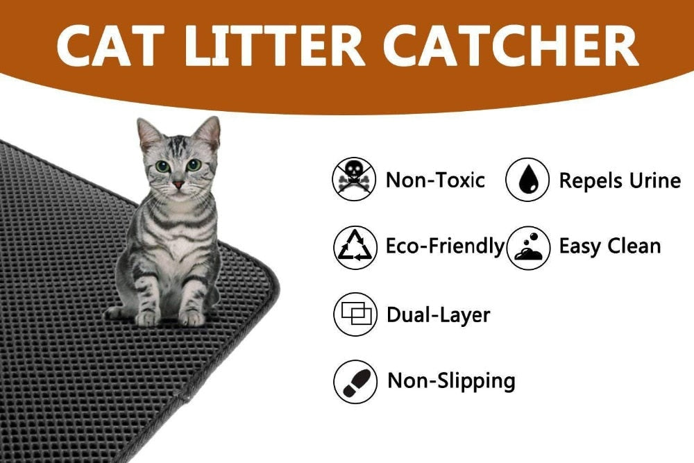 Handige Kattenbakmat tegen Grit!