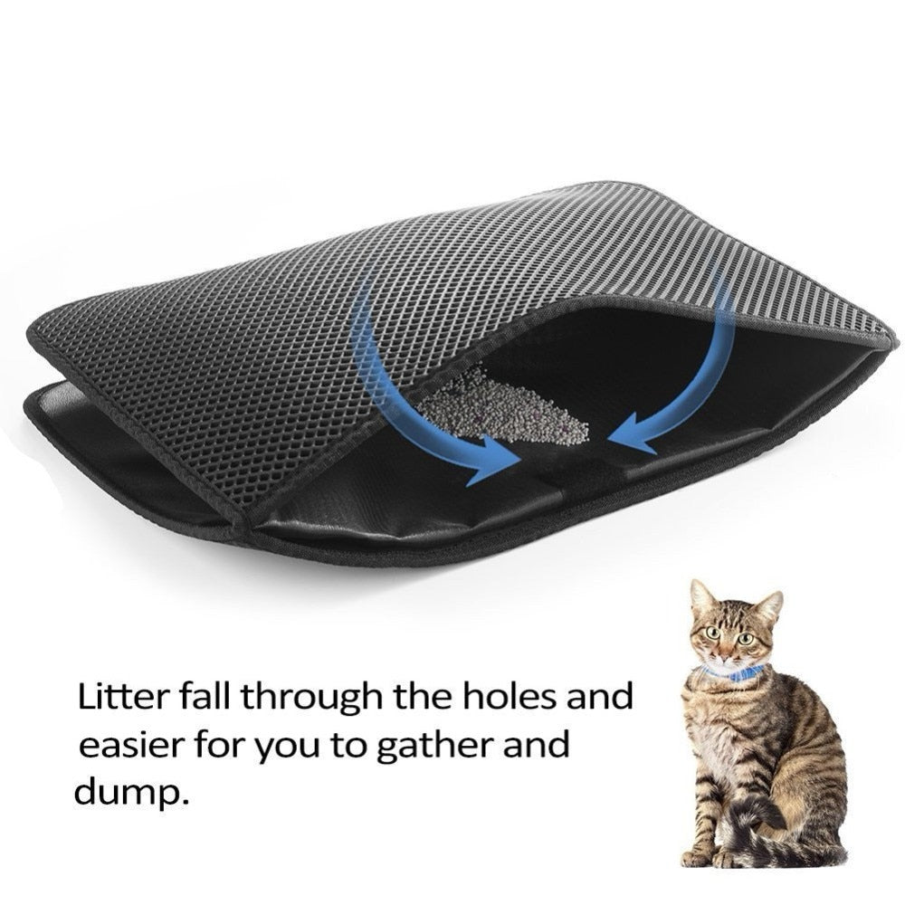 Handige Kattenbakmat tegen Grit!