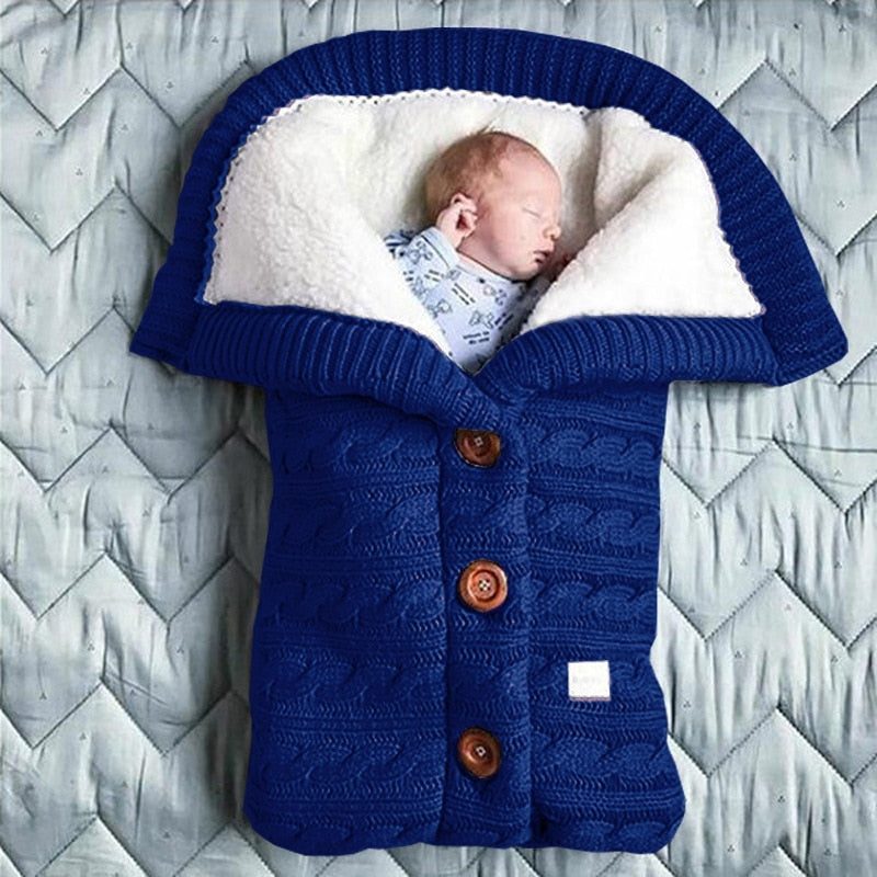 Warme gebreide slaapzak | Baby's 0-12 maanden