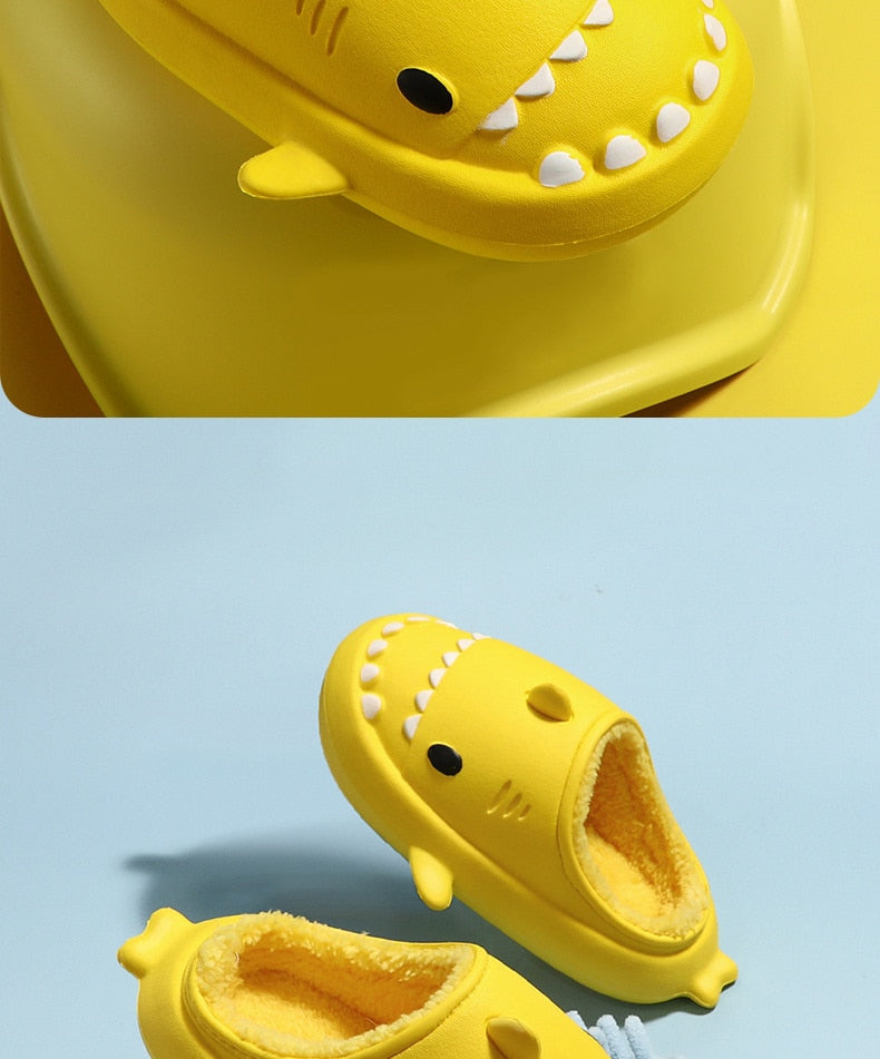 Haai slippers met zachte binnenkant voor kinderen!