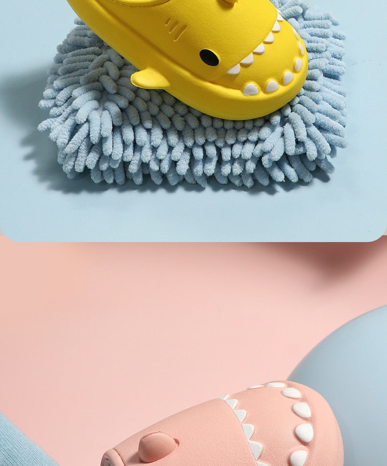 Haai slippers met zachte binnenkant voor kinderen!
