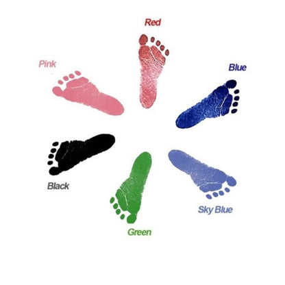 Baby hand- en voetprint inktkussen set