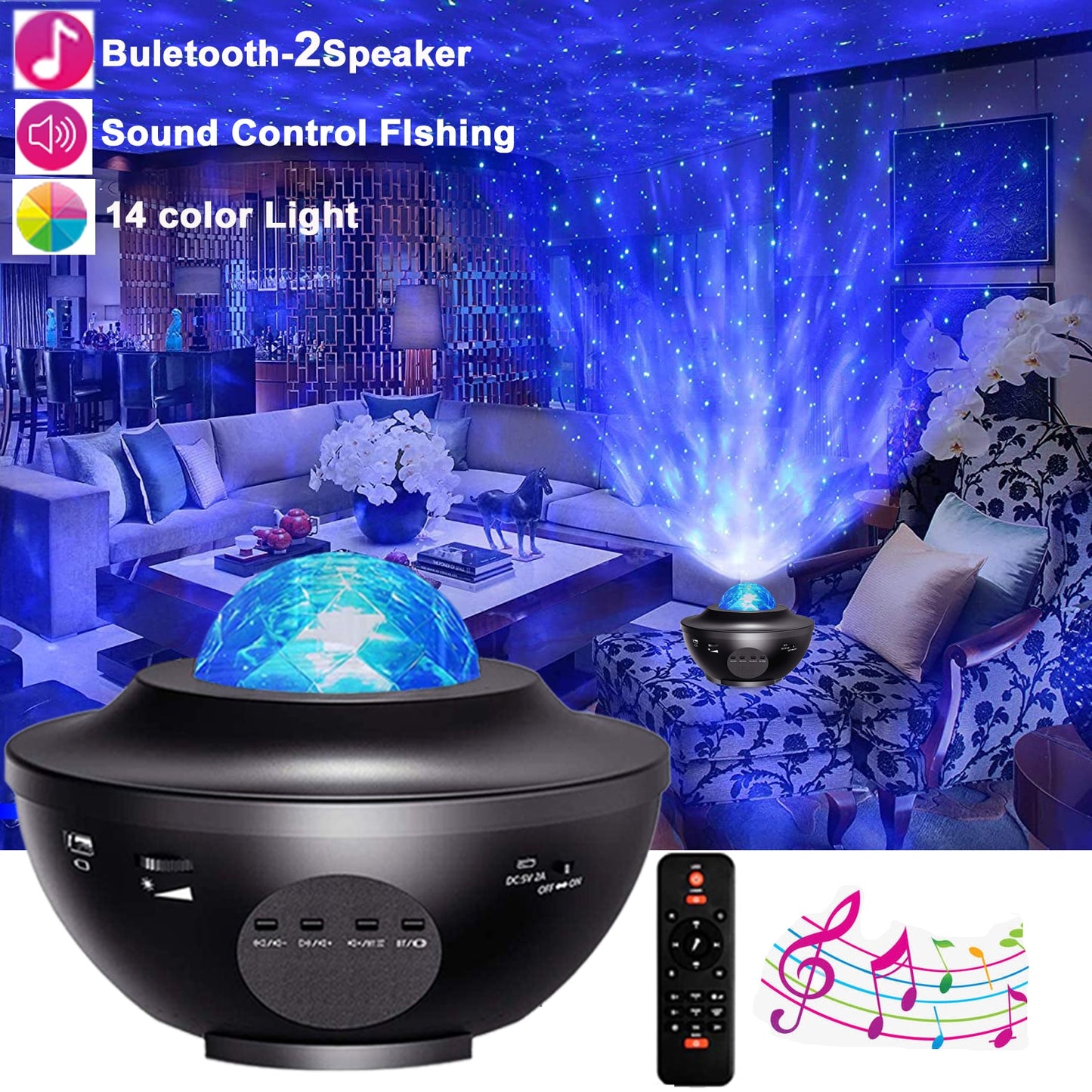 Sterren projector lamp
