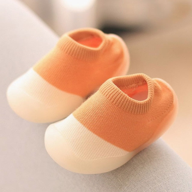 Zachte baby schoenen met rubberen zolen