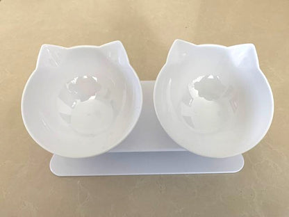 Schattige kattenbakjes geschikt voor eten en drinken