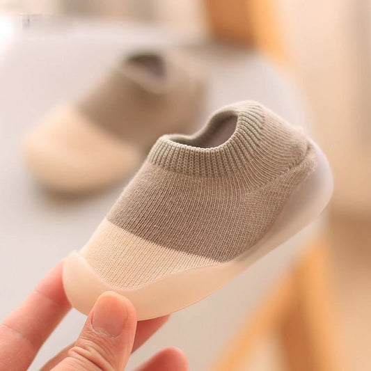 Zachte baby schoenen met rubberen zolen