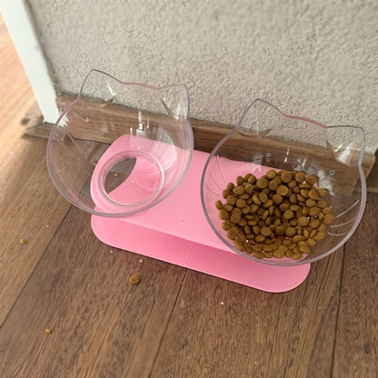 Schattige kattenbakjes geschikt voor eten en drinken