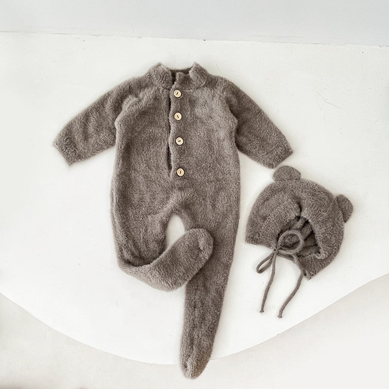 Warme baby winter romper 0-3 maanden